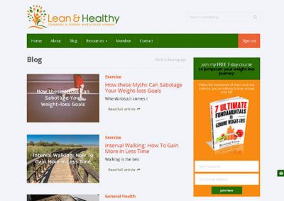 Lean and Healthy Screen 3
