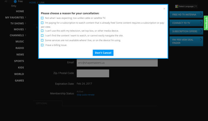 Freecast Screen4