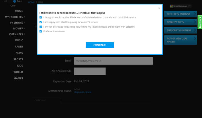 Freecast Screen2