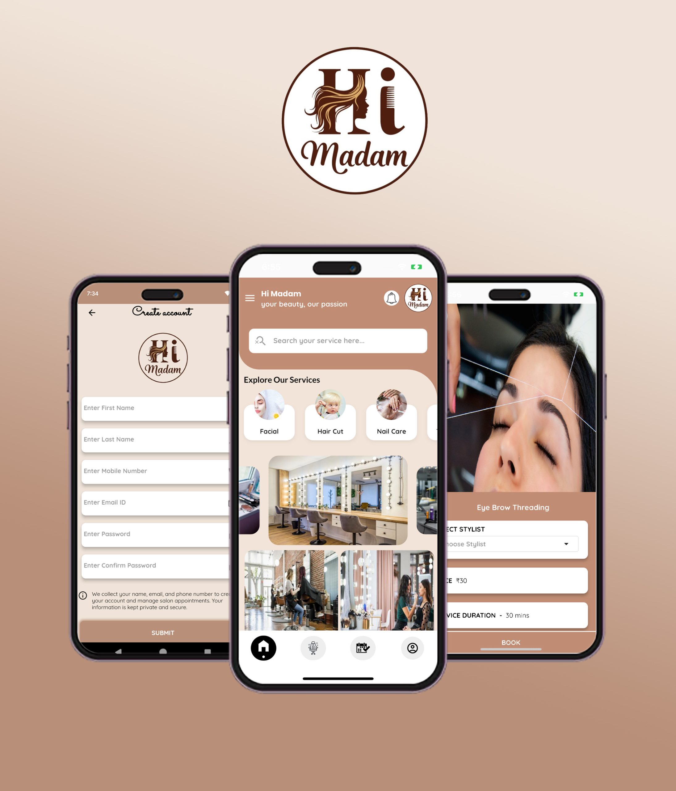 5. Hi Madam Beauty Salon Portfolio Image