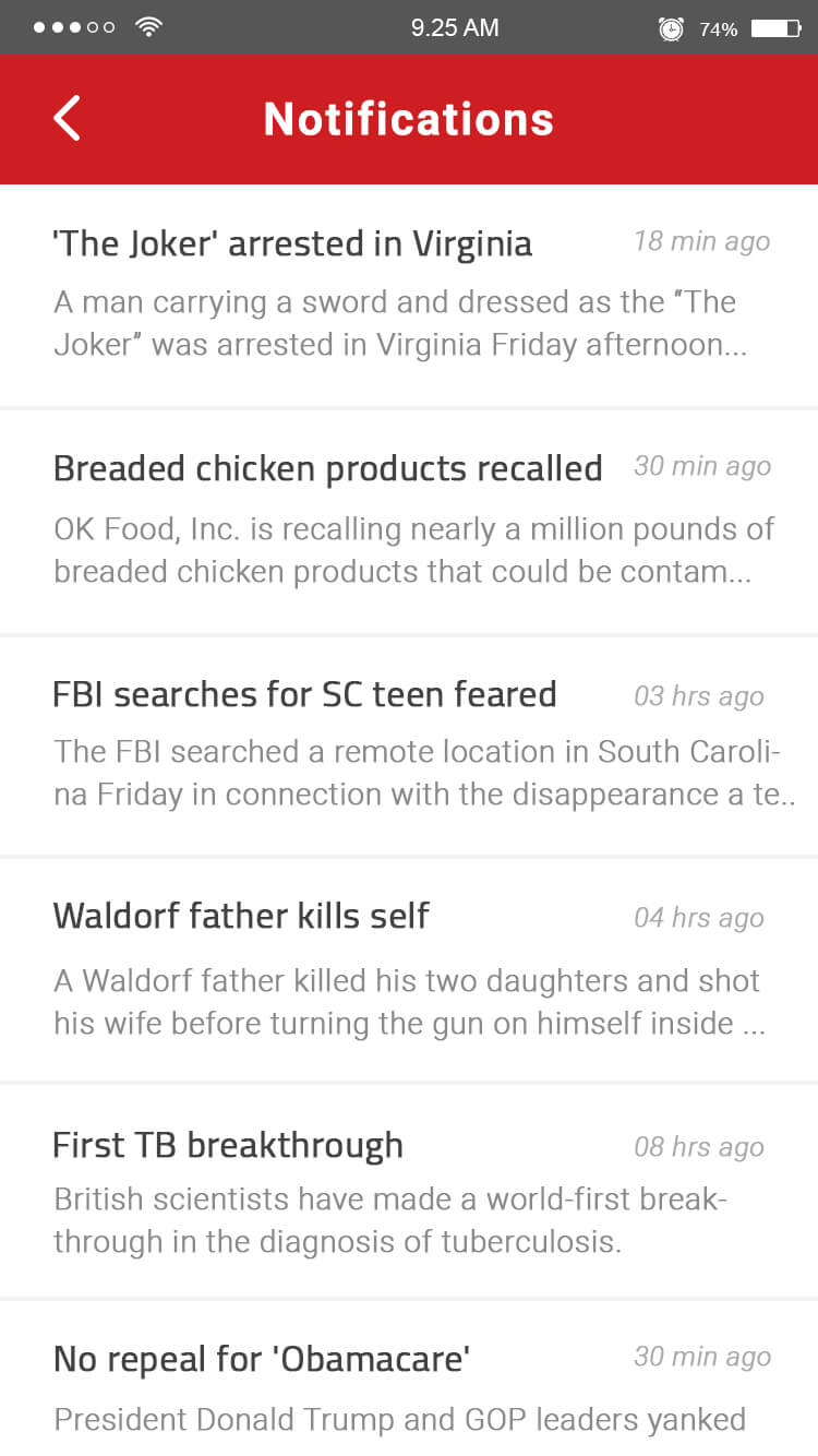 news app notification