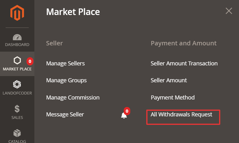 withdraw request